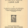 Marriage Legislation in the New Code of Canon Law