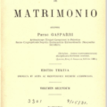 Fonte 1452, Gasparri. Tractatus canonicus de matrimonio.