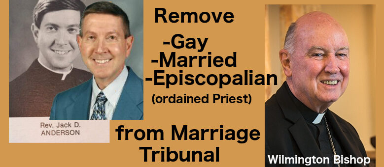 Gay Married Priest is not suited to Defend the Bond of Marriage
