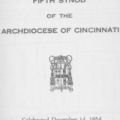 Cincinnati Diocesan Synod, 1954