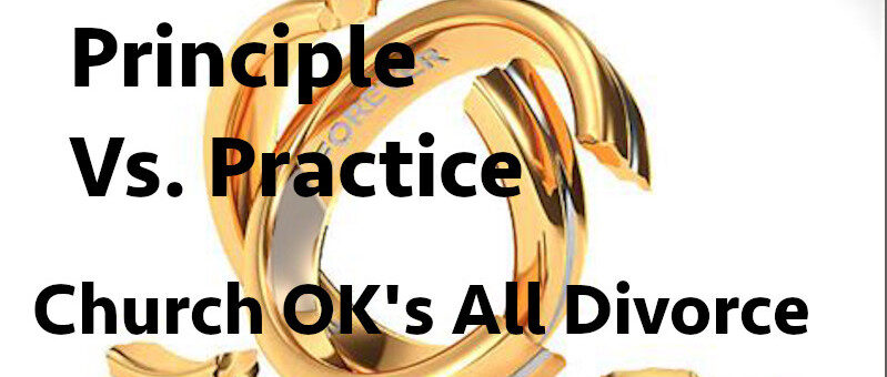 Principle vs. Practice. Divorce OK per Catholic Diocese