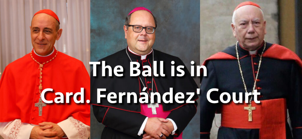 The Ball is in Card. Fernández' Court