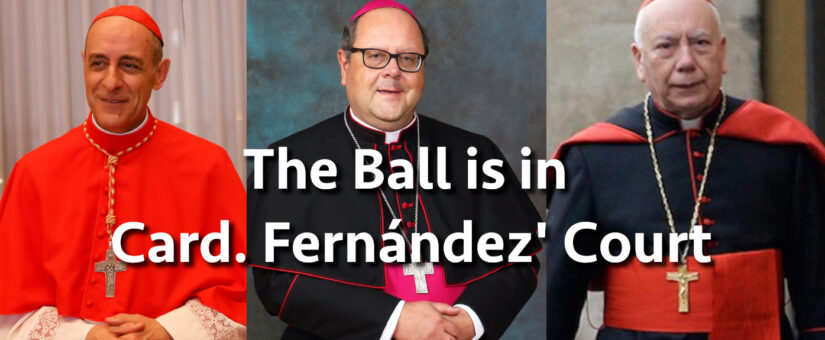 The Ball is in Card. Fernández’ Court